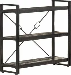Furniture Limited - Boekenkast Met 3 Schappen 90x30x80 Cm Massief Mangohout 18 Furniture Limited - Boekenkast Met 3 Schappen 90x30x80 Cm Massief Mangohout -DECORATIE Winkel 1127x1200 1