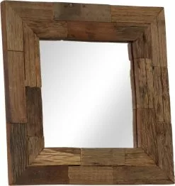 Furniture Limited - Spiegel 50x50 Cm Massief Gerecycled Hout -DECORATIE Winkel 1133x1200 2