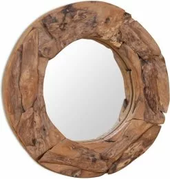 Furniture Limited - Decoratieve Spiegel Rond 60 Cm Teakhout -DECORATIE Winkel 1134x1200 1