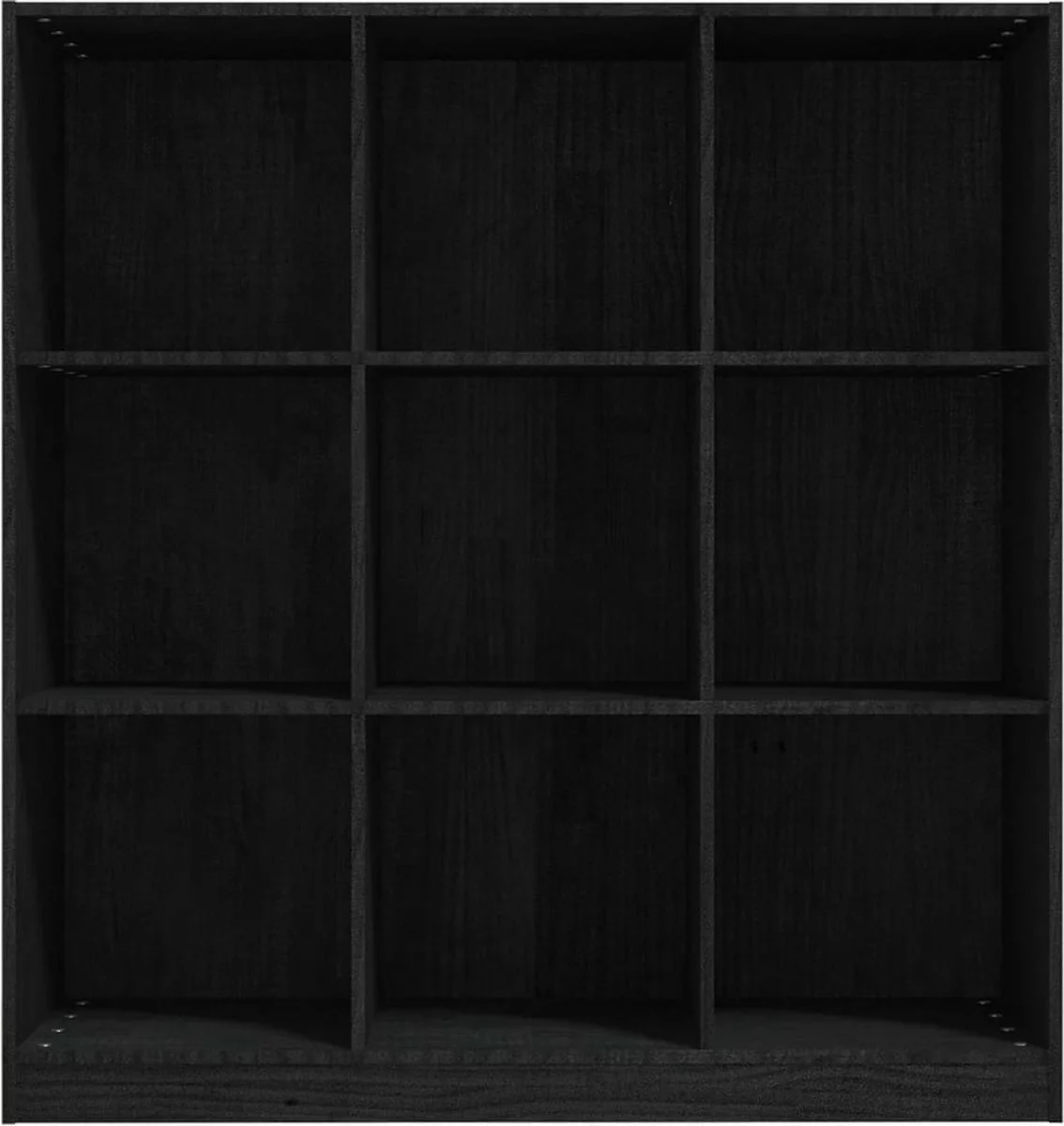 Furniture Limited - Boekenkast/kamerscherm 104x33,5x110 Cm Massief Grenenhout Zwart 8 Furniture Limited - Boekenkast/kamerscherm 104x33,5x110 Cm Massief Grenenhout Zwart - Afbeelding 6