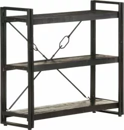 Furniture Limited - Boekenkast Met 3 Schappen 90x30x80 Cm Massief Mangohout 17 Furniture Limited - Boekenkast Met 3 Schappen 90x30x80 Cm Massief Mangohout -DECORATIE Winkel 1140x1200 3