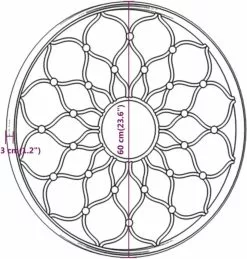 Furniture Limited - Tuinspiegel Rond 60x3 Cm Ijzer Zandkleurig 12 Furniture Limited - Tuinspiegel Rond 60x3 Cm Ijzer Zandkleurig -DECORATIE Winkel 1143x1200 3