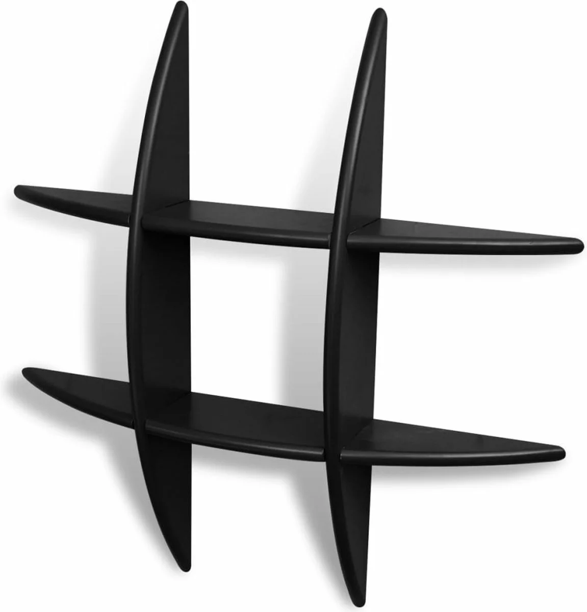 Furniture Limited - Wandplanken 2 St Zwart 5 Furniture Limited - Wandplanken 2 St Zwart - Afbeelding 3