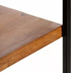 Furniture Limited - Boekenkast 4-laags Met 6 Lades 122x36x181 Cm Massief Mangohout -DECORATIE Winkel 1162x1200 1