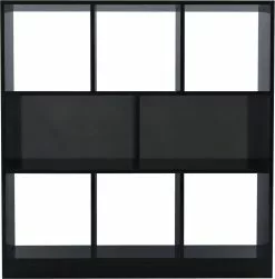 Furniture Limited - Boekenkast 97,5x29,5x100 Cm Bewerkt Hout Hoogglans Zwart 12 Furniture Limited - Boekenkast 97,5x29,5x100 Cm Bewerkt Hout Hoogglans Zwart -DECORATIE Winkel 1179x1200