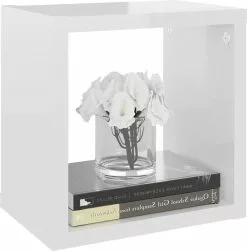 Furniture Limited - Wandschappen Kubus 6 St 22x15x22 Cm Hoogglans Wit -DECORATIE Winkel 1180x1200 1