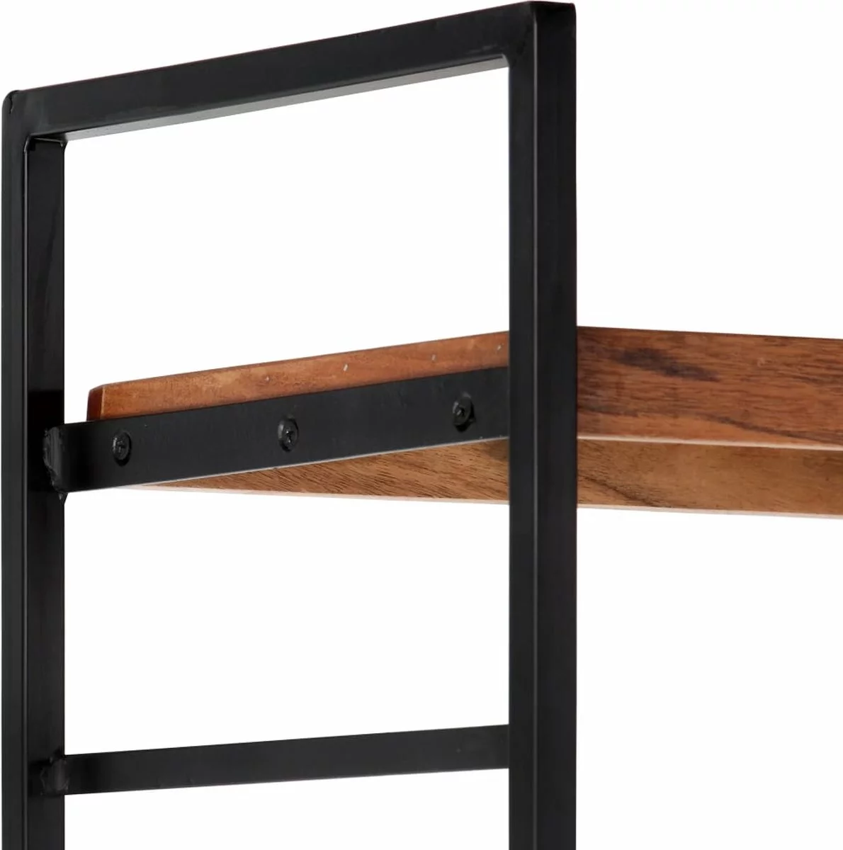 Furniture Limited - Boekenkast Met 4 Schappen 124x30x180 Cm Massief Acaciahout 10 Furniture Limited - Boekenkast Met 4 Schappen 124x30x180 Cm Massief Acaciahout - Afbeelding 8