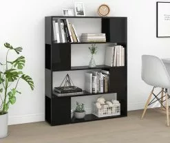 Furniture Limited - Boekenkast/kamerscherm 100x24x124 Cm Hoogglans Zwart 11 Furniture Limited - Boekenkast/kamerscherm 100x24x124 Cm Hoogglans Zwart -DECORATIE Winkel 1200x1010 1