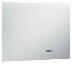 Furniture Limited - Badkamerspiegel LED Met Aanraaksensor En Tijdweergave 80x60 Cm -DECORATIE Winkel 1200x1058