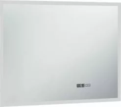 Furniture Limited - Badkamerspiegel LED Met Aanraaksensor En Tijdweergave 80x60 Cm -DECORATIE Winkel 1200x1059 4