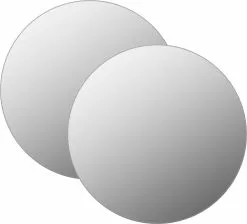 Furniture Limited - Wandspiegels 2 St Rond 40 Cm Glas