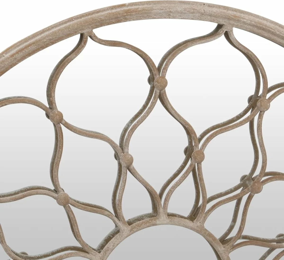 Furniture Limited - Tuinspiegel Rond 60x3 Cm Ijzer Zandkleurig 5 Furniture Limited - Tuinspiegel Rond 60x3 Cm Ijzer Zandkleurig - Afbeelding 3