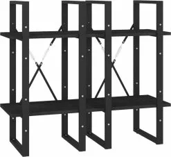 Furniture Limited - Boekenkast Met 4 Schappen 40x30x140 Cm Massief Grenenhout Zwart 17 Furniture Limited - Boekenkast Met 4 Schappen 40x30x140 Cm Massief Grenenhout Zwart -DECORATIE Winkel 1200x1100 3