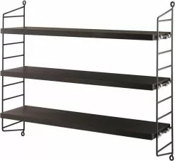 String Furniture - String Pocket 1-pack Oiled Smoked Oak/dark Brown