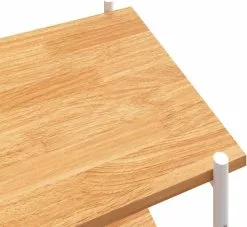 Furniture Limited - Opbergrek 4-laags 80x40x130 Cm Wit En Eikenkleurig -DECORATIE Winkel 1200x1105