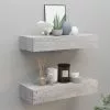 Furniture Limited - Wandschappen 2 St Met Lade 60x23,5x10 Cm MDF Betongrijs 2 Furniture Limited - Wandschappen 2 St Met Lade 60x23,5x10 Cm MDF Betongrijs -DECORATIE Winkel 1200x1106 2