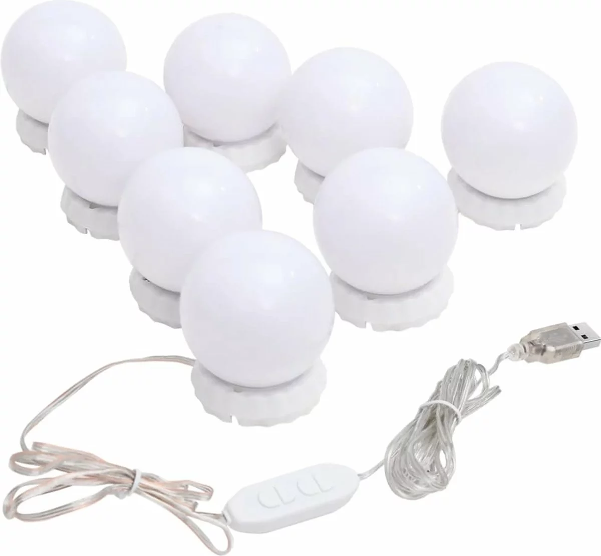 Furniture Limited - Wandspiegel Met LED-lampen Vierkant Glas 10 Furniture Limited - Wandspiegel Met LED-lampen Vierkant Glas - Afbeelding 8