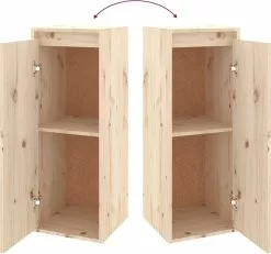 Furniture Limited - Wandkast 30x30x80 Cm Massief Grenenhout 12 Furniture Limited - Wandkast 30x30x80 Cm Massief Grenenhout -DECORATIE Winkel 1200x1123