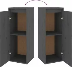 Furniture Limited - Wandkast 30x30x80 Cm Massief Grenenhout Grijs 18 Furniture Limited - Wandkast 30x30x80 Cm Massief Grenenhout Grijs -DECORATIE Winkel 1200x1127 1