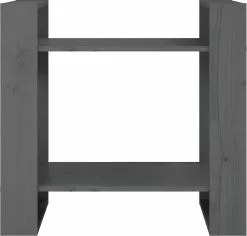 Furniture Limited - Boekenkast/kamerscherm 60x35x57 Cm Massief Grenenhout Grijs -DECORATIE Winkel 1200x1145 1