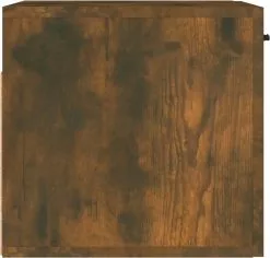 Furniture Limited - Wandkast 80x35x36,5 Cm Bewerkt Hout Gerookt Eikenkleurig -DECORATIE Winkel 1200x1145