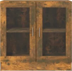 Furniture Limited - Vitrinekast 82,5x30,5x80 Cm Bewerkt Hout Gerookt Eikenkleurig -DECORATIE Winkel 1200x1179 2