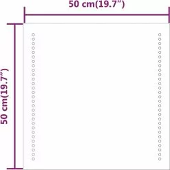 Furniture Limited - Badkamerspiegel LED 50x50 Cm -DECORATIE Winkel 1200x1198 15