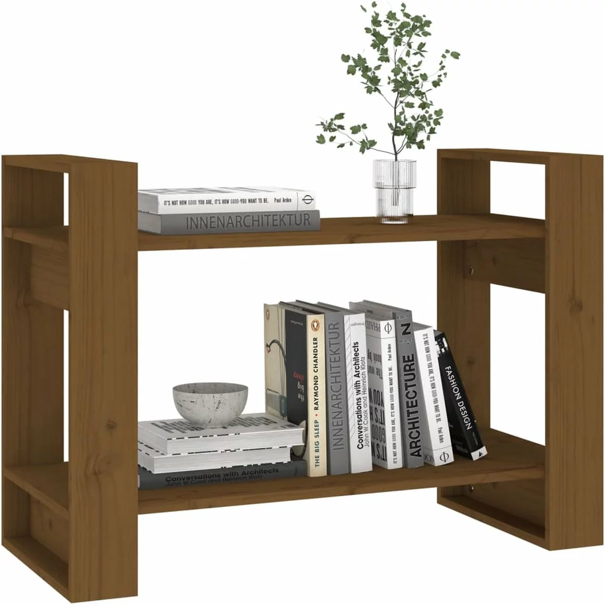 Furniture Limited - Boekenkast/kamerscherm 80x35x56,5 Cm Grenenhout Honingbruin 9 Furniture Limited - Boekenkast/kamerscherm 80x35x56,5 Cm Grenenhout Honingbruin - Afbeelding 7