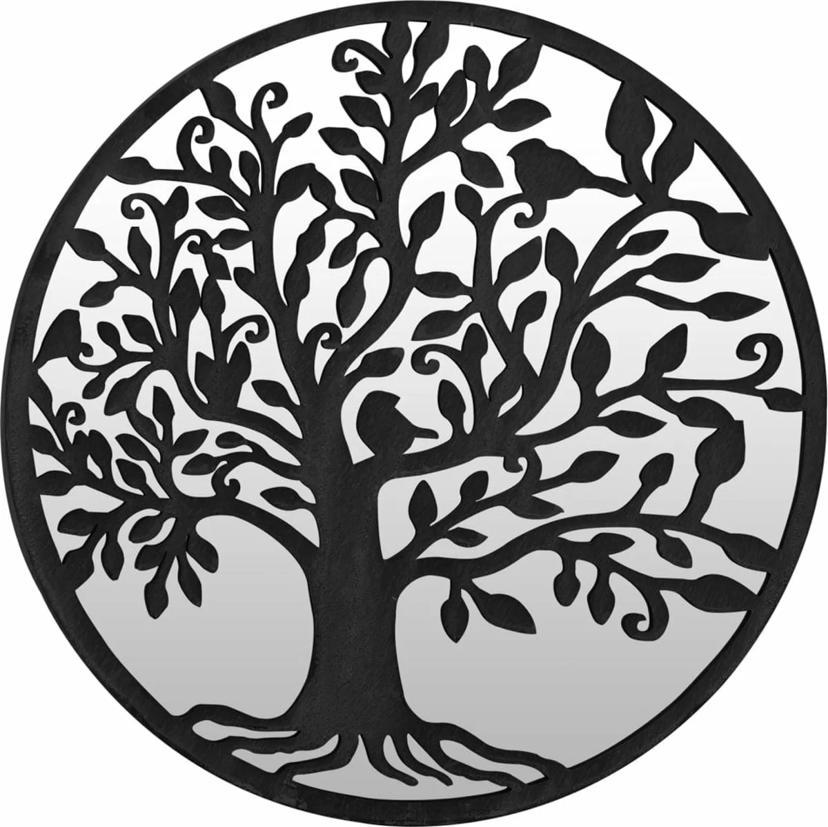 Furniture Limited - Tuinspiegel Rond 40x2,5 Cm Ijzer Zwart 3 Furniture Limited - Tuinspiegel Rond 40x2,5 Cm Ijzer Zwart