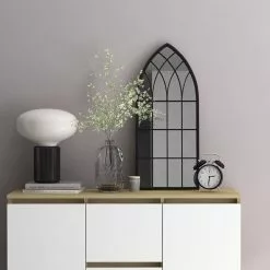 Furniture Limited - Spiegel 70x30 Cm Ijzer Zwart