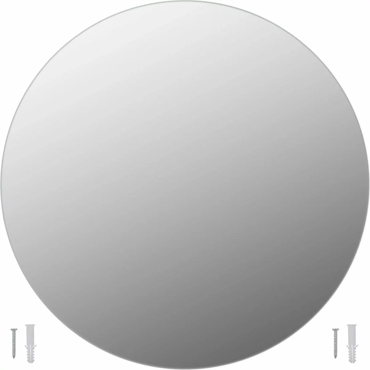 Furniture Limited - Wandspiegels 2 St Rond 70 Cm Glas 7 Furniture Limited - Wandspiegels 2 St Rond 70 Cm Glas - Afbeelding 5