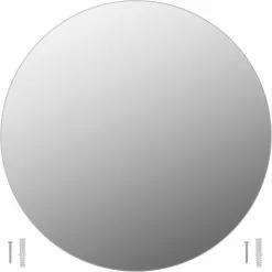 Furniture Limited - Wandspiegels 2 St Rond 60 Cm Glas -DECORATIE Winkel 1200x1200 1039