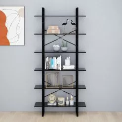 Furniture Limited - Hoge Kast 100x30x210 Spaanplaat Zwart 12 Furniture Limited - Hoge Kast 100x30x210 Spaanplaat Zwart -DECORATIE Winkel 1200x1200 160