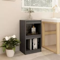 Furniture Limited - Boekenkast 40x30x71,5 Cm Massief Grenenhout Grijs -DECORATIE Winkel 1200x1200 233