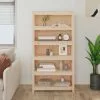 Furniture Limited - Boekenkast 80x35x154 Cm Massief Grenenhout