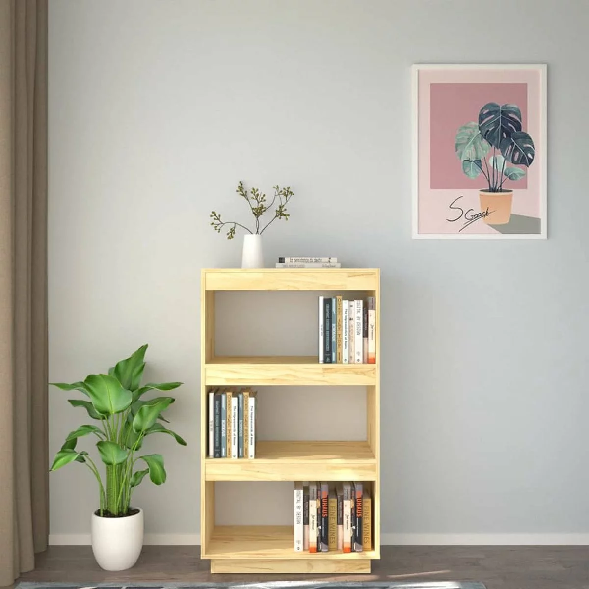 Furniture Limited - Boekenkast/kamerscherm 60x35x103 Cm Massief Grenenhout 5 Furniture Limited - Boekenkast/kamerscherm 60x35x103 Cm Massief Grenenhout - Afbeelding 3