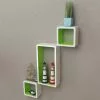Furniture Limited - Wandplanken Kubus 6 St Wit En Groen -DECORATIE Winkel 1200x1200 470
