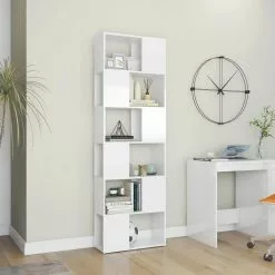 Furniture Limited - Boekenkast/kamerscherm 60x24x186 Cm Hoogglans Wit 14 Furniture Limited - Boekenkast/kamerscherm 60x24x186 Cm Hoogglans Wit -DECORATIE Winkel 1200x1200 481