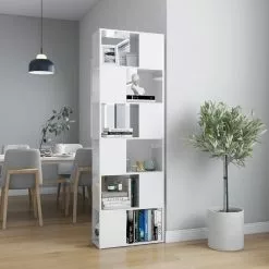 Furniture Limited - Boekenkast/kamerscherm 60x24x186 Cm Hoogglans Wit 17 Furniture Limited - Boekenkast/kamerscherm 60x24x186 Cm Hoogglans Wit -DECORATIE Winkel 1200x1200 482