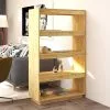 Furniture Limited - Boekenkast/kamerscherm 80x35x135 Cm Massief Grenenhout