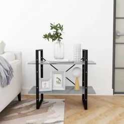 Furniture Limited - Boekenkast Met 2 Schappen 80x30x70 Cm Spaanplaat Betongrijs 14 Furniture Limited - Boekenkast Met 2 Schappen 80x30x70 Cm Spaanplaat Betongrijs -DECORATIE Winkel 1200x1200 617