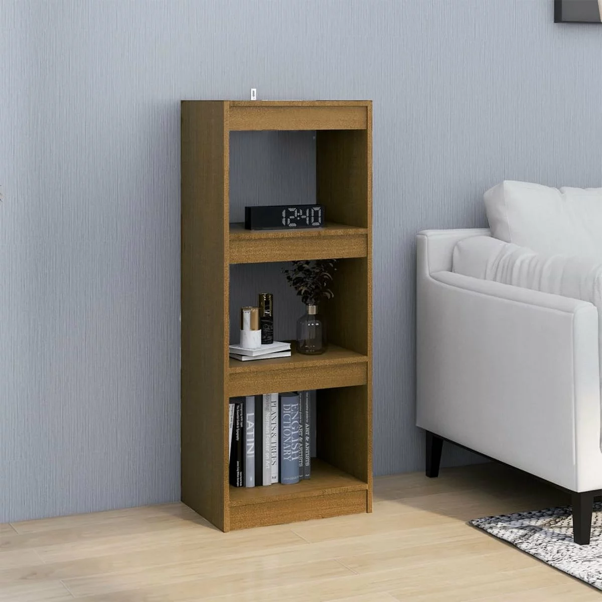 Furniture Limited - Boekenkast/kamerscherm 40x30x103,5 Cm Grenenhout Honingbruin 11 Furniture Limited - Boekenkast/kamerscherm 40x30x103,5 Cm Grenenhout Honingbruin - Afbeelding 9
