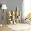 Furniture Limited - Boekenkast 98x30x98 Cm Spaanplaat Sonoma Eikenkleurig