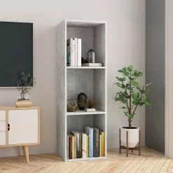 Furniture Limited - Boekenkast/tv-meubel 36x30x114 Cm Bewerkt Hout Betongrijs 19 Furniture Limited - Boekenkast/tv-meubel 36x30x114 Cm Bewerkt Hout Betongrijs -DECORATIE Winkel 1200x1200 696