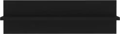 Furniture Limited - Wandschappen 2 St 60x11,5x18 Cm Spaanplaat Zwart -DECORATIE Winkel 1200x342