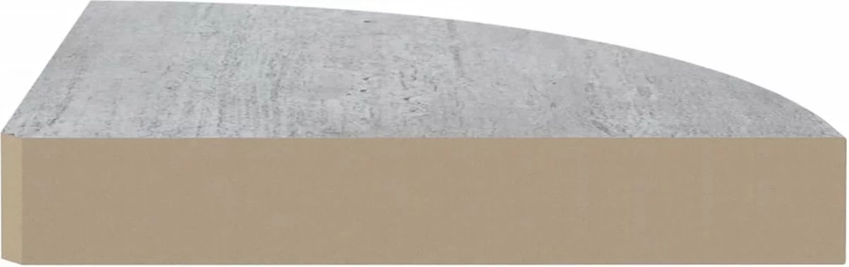 Furniture Limited - Hoekwandschappen 2 St 25x25x3,8 Cm MDF Betongrijs 9 Furniture Limited - Hoekwandschappen 2 St 25x25x3,8 Cm MDF Betongrijs - Afbeelding 7