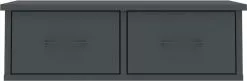 Furniture Limited - Wandschap Met Lades 60x26x18,5 Cm Bewerkt Hout Grijs -DECORATIE Winkel 1200x392 1