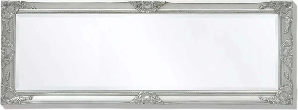 Furniture Limited - Wandspiegel Barok 140 X 50 Cm Zilver 6 Furniture Limited - Wandspiegel Barok 140 X 50 Cm Zilver - Afbeelding 4