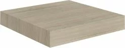 Furniture Limited - Wandschap Zwevend 23x23,5x3,8 Cm MDF Eikenkleur