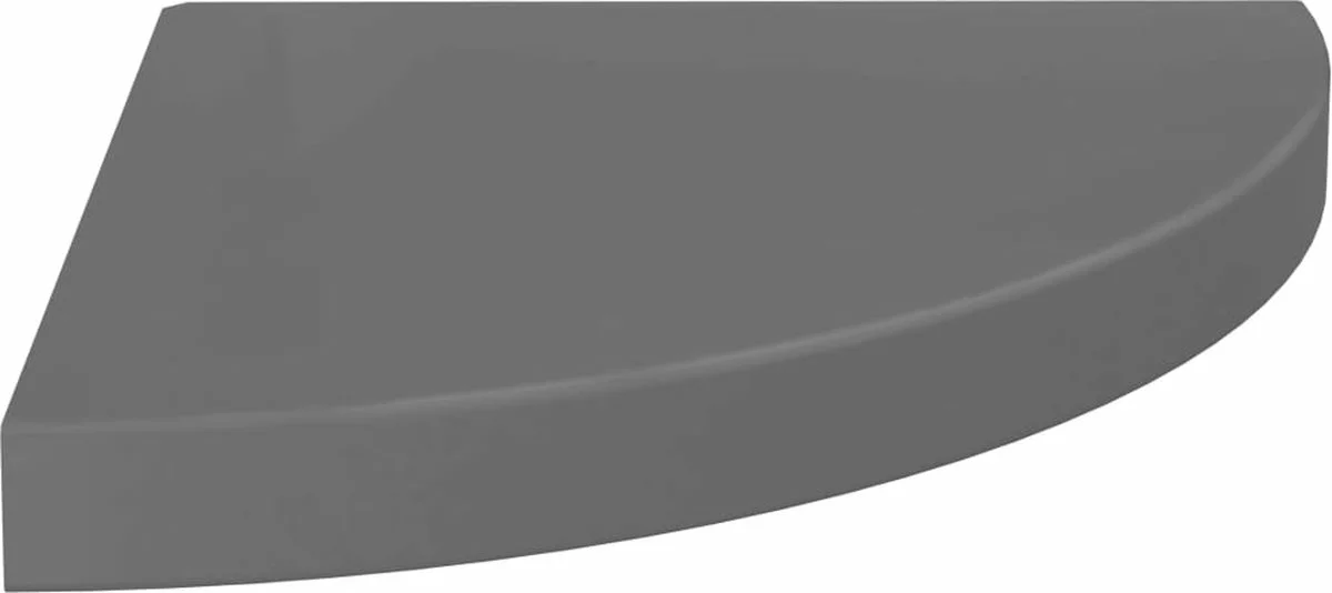 Furniture Limited - Hoekschappen Zwevend 2 St 35x35x3,8 Cm MDF Hoogglans Grijs 5 Furniture Limited - Hoekschappen Zwevend 2 St 35x35x3,8 Cm MDF Hoogglans Grijs - Afbeelding 3